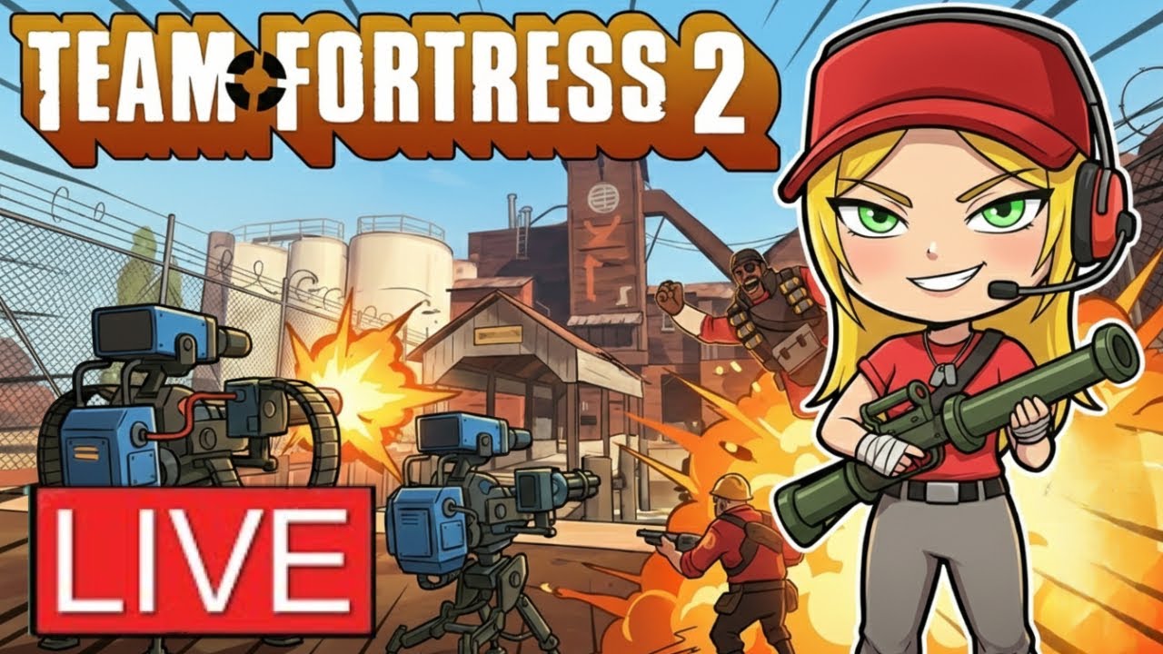 TEAM FORTRESS 2! CHATTING + GAMING LIVE!!