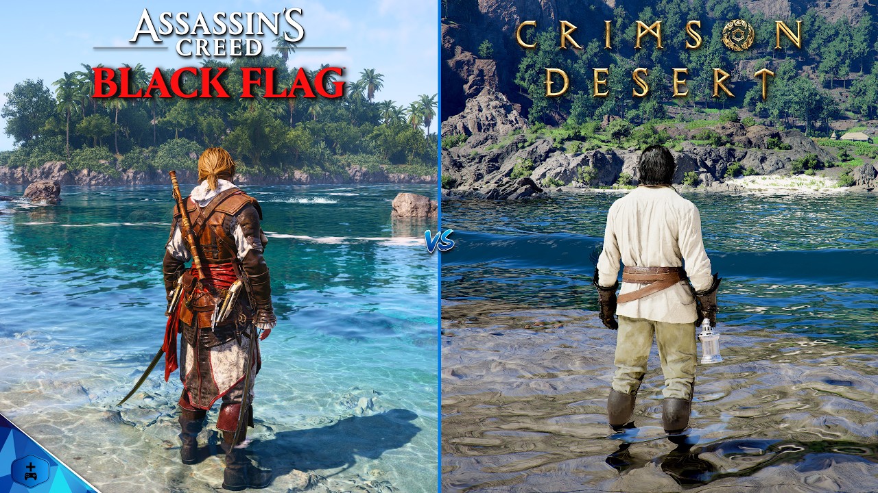 AC Black Flag Resynced vs Crimson Desert - Graphics and Details Comparison