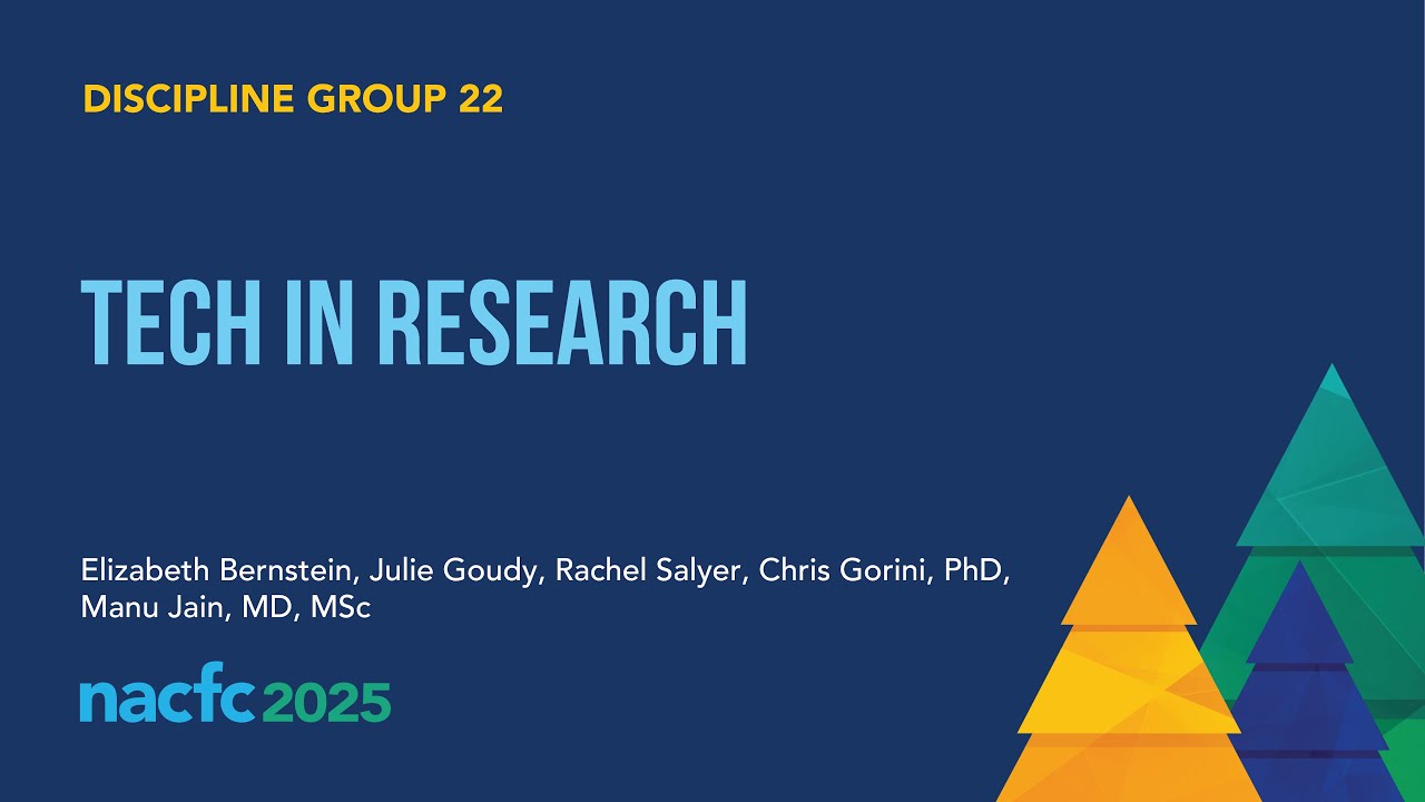 NACFC 2025 | DG22: Tech in Research