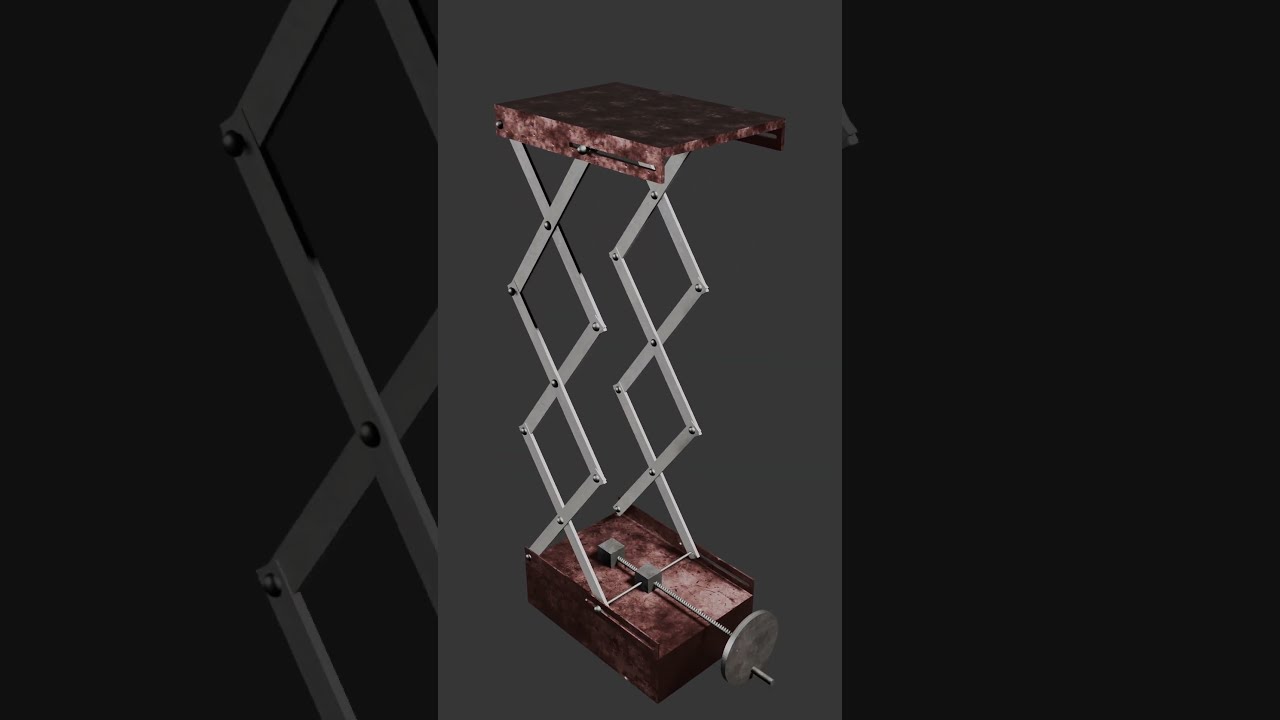 Scissor Lift Mechanism #render #machine #3d #blender
