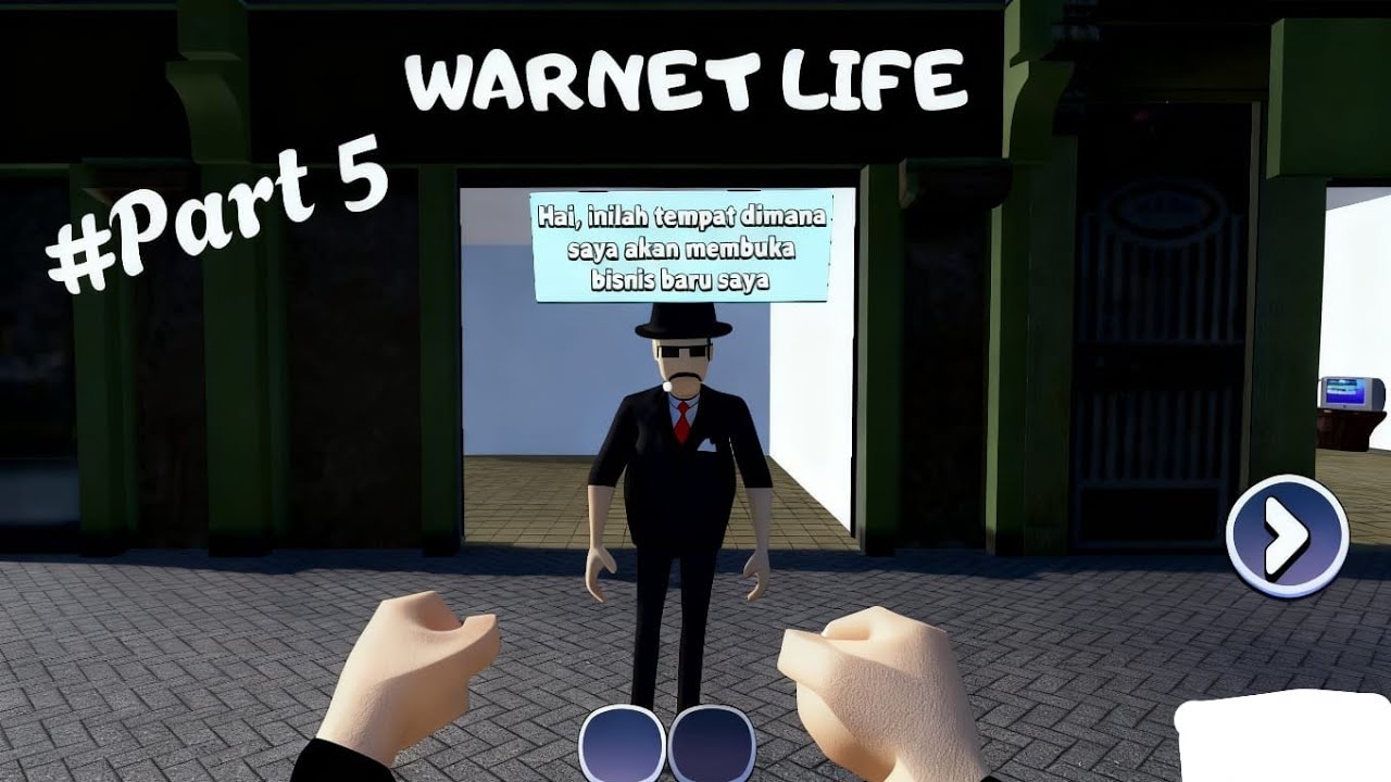 PAK MAJEK MAU BERDAGANG BAKSO DI SEBELAH WARNET KITA😱🧐(#PART 5)GAME WARNET LIFE CHAPTER 1_Tahun 2026
