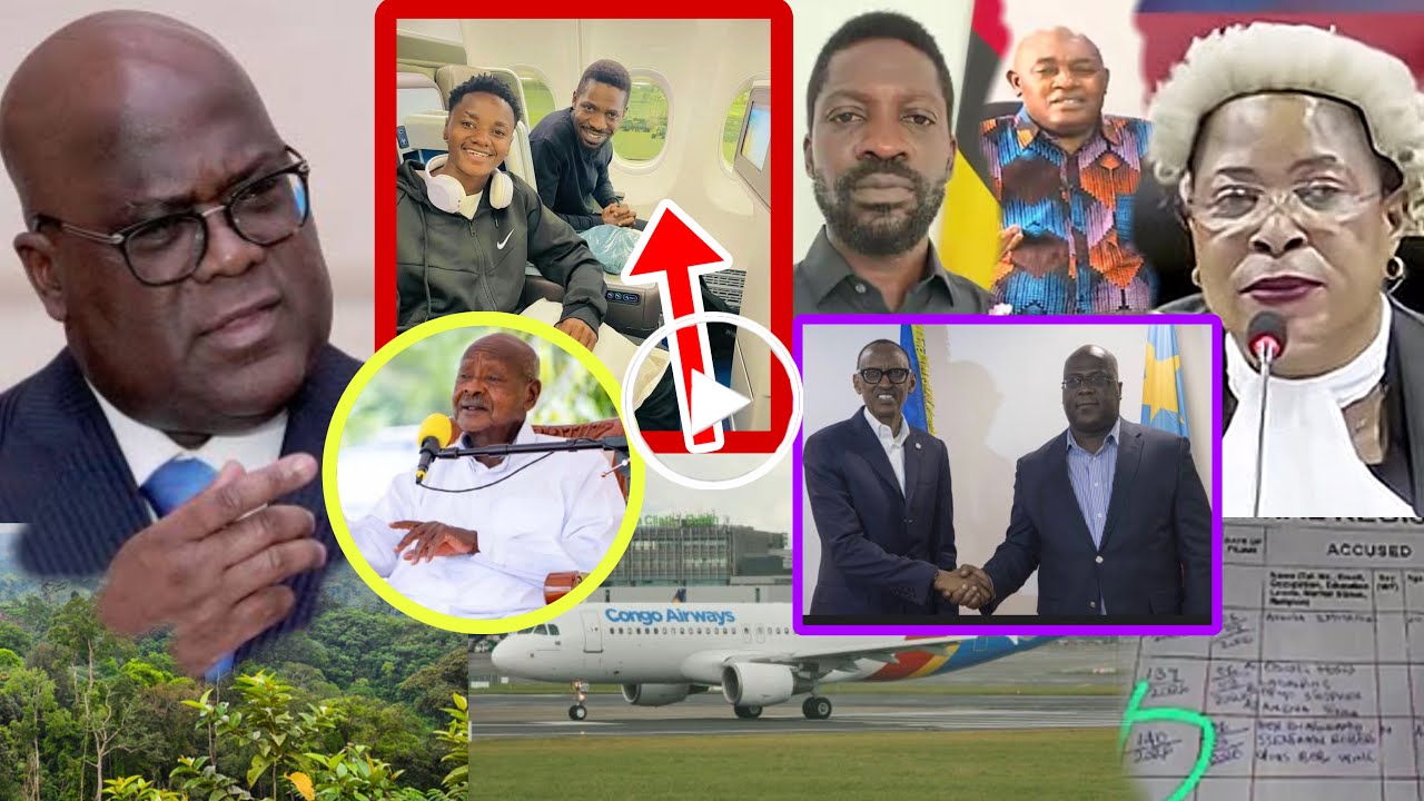 Breaking: Bobi Wine ayitidde Congo okufulamu Uganda Gen.Museveni anyigidde President wa Congo wuno
