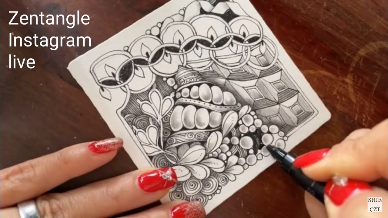 🇯🇵ゼンタングル・インスタライブ/￼Zentangle Instagram