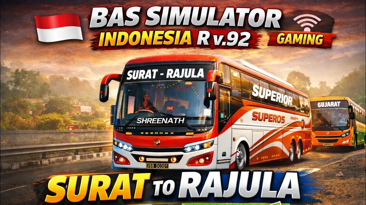 Bus Simulator Indonesia 40 Minutes Full Gameplay 🚍 | Realistic Driving | Long Play BUSSID