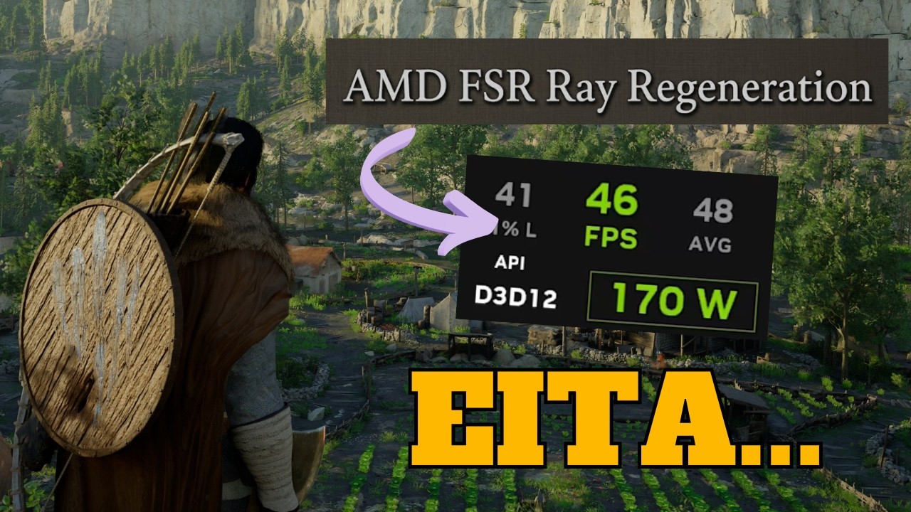 O Ray Regeneration DESTRUIU a RX 9060XT! CRIMSON DESERT no PC!