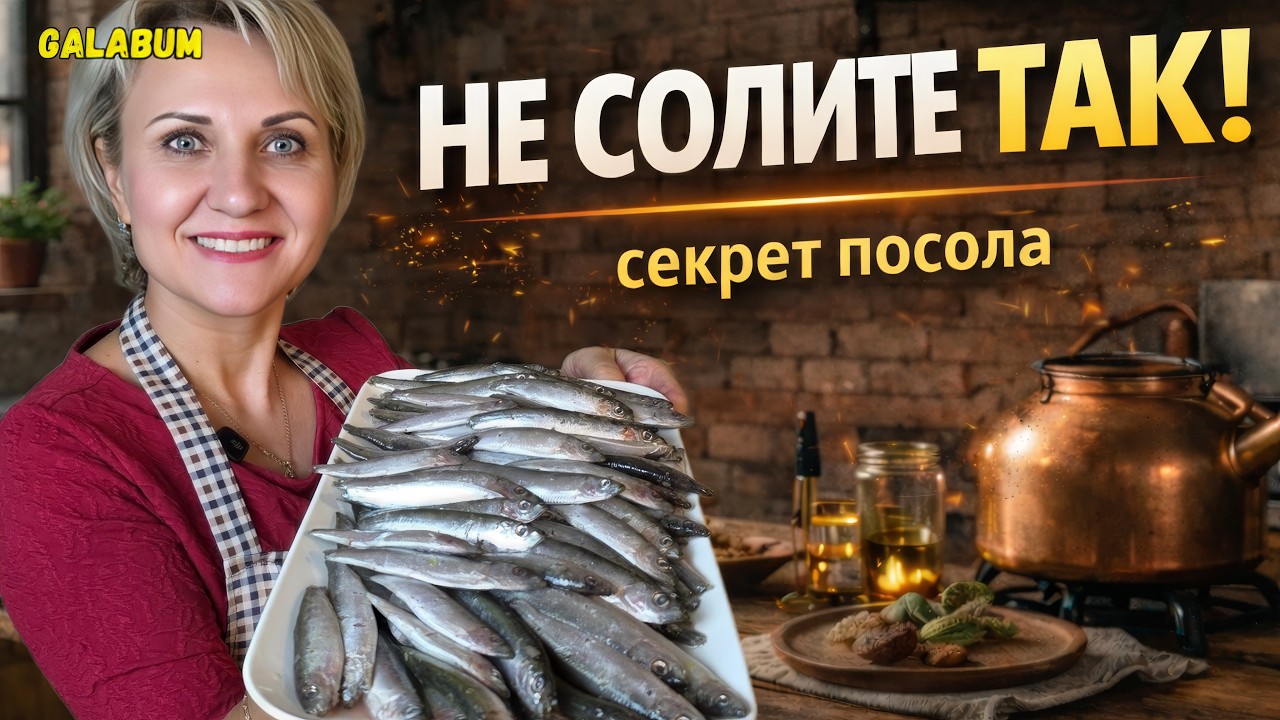 НЕ солите рыбу, пока не увидите это! Пряный посол без ошибок. @galabum​