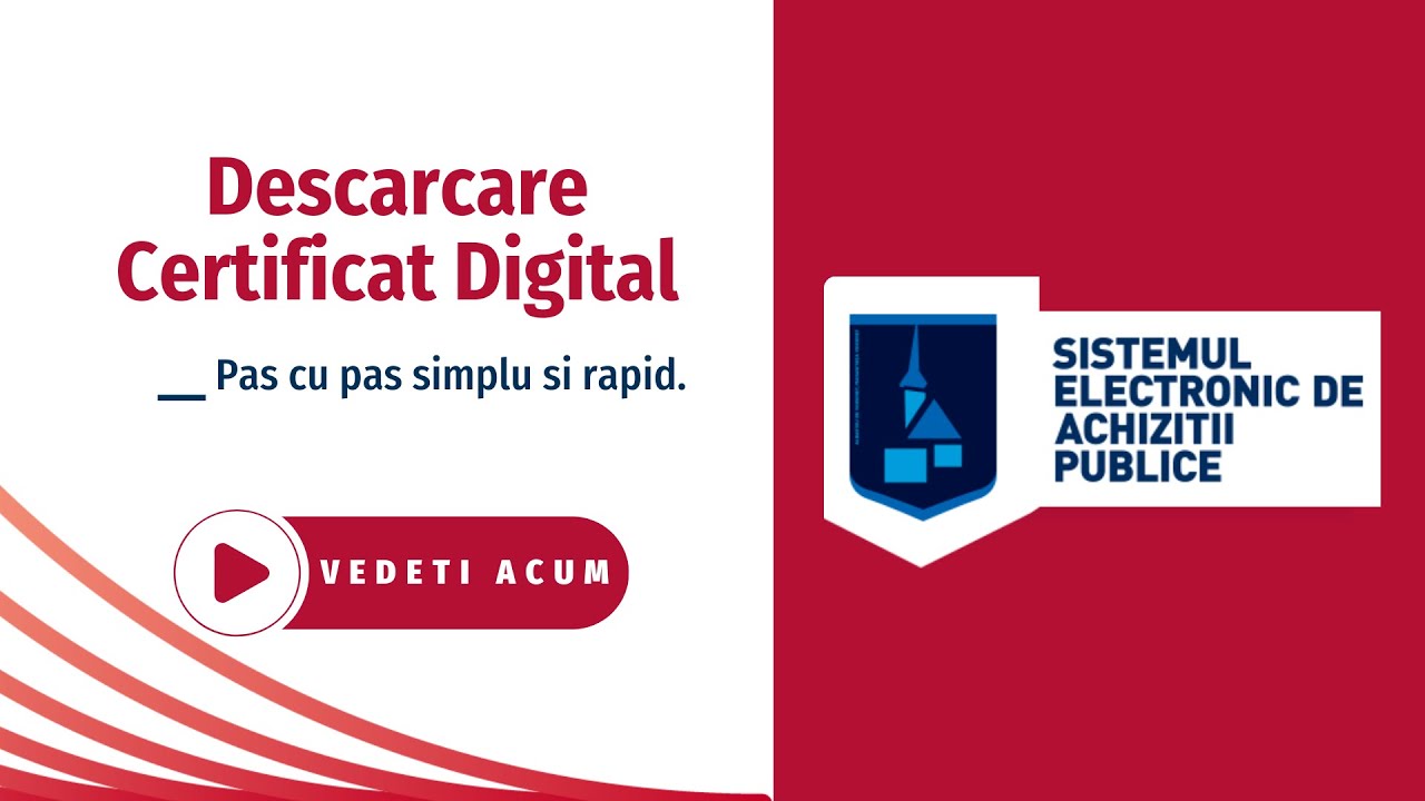 Descarcare Certificat Digital SEAP / SICAP (e-licitatie.ro), in doar 2 minute