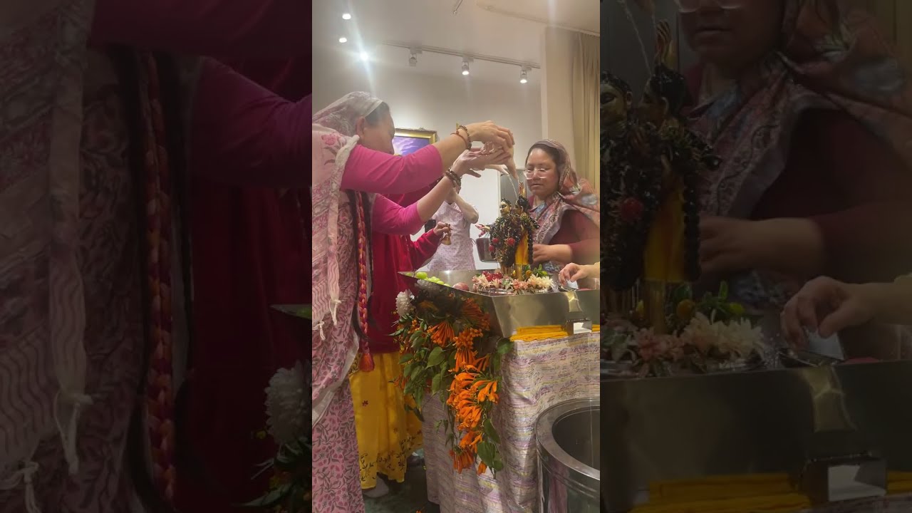 2026 Gaura Purnima Abhishek 神像沐浴