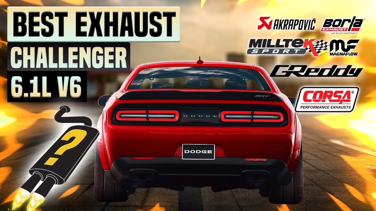 Dodge Challenger SRT8 Exhaust Sound 6.1L V8 🔥 Borla,Corsa,Stock,Flowmaster,Muffler Delete,Review+