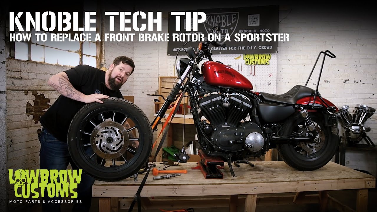 Технические советы от Knoble: как заменить передний тормозной ротор на Harley-Davidson Sportster