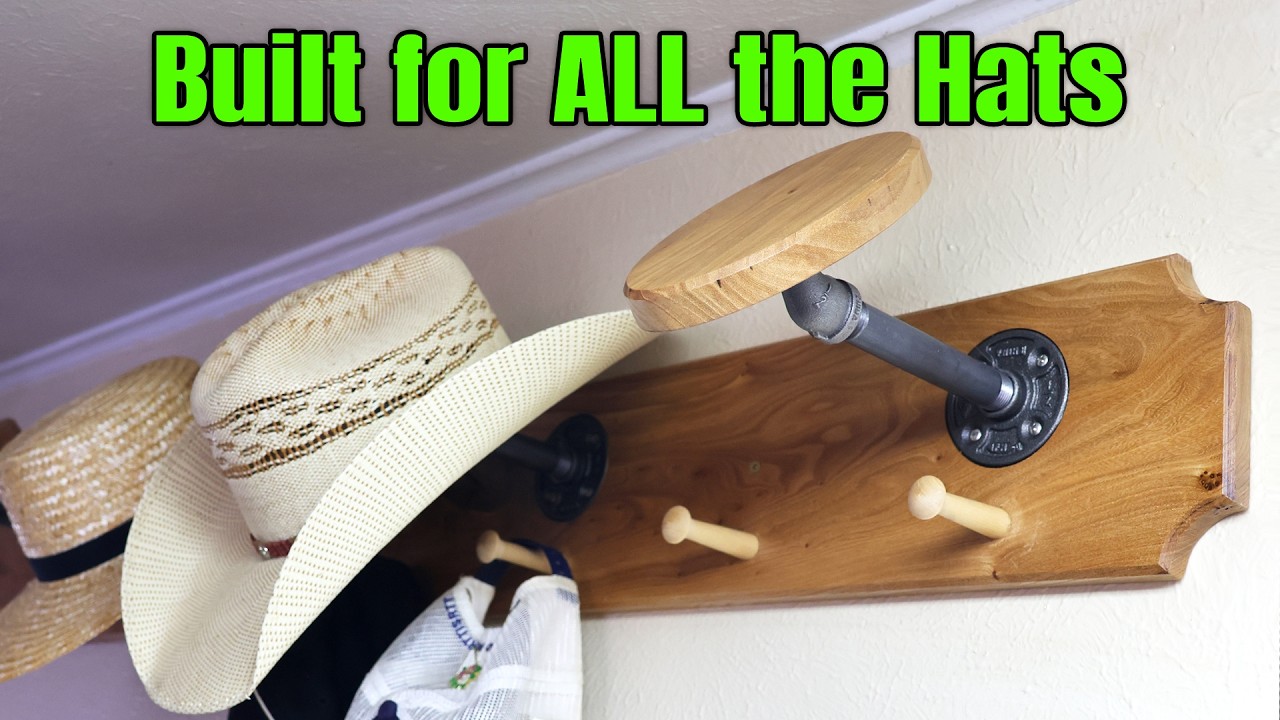 How to Build a Giant Hat Rack in a Tiny Workshop | Store your Brimmed Hats Properly