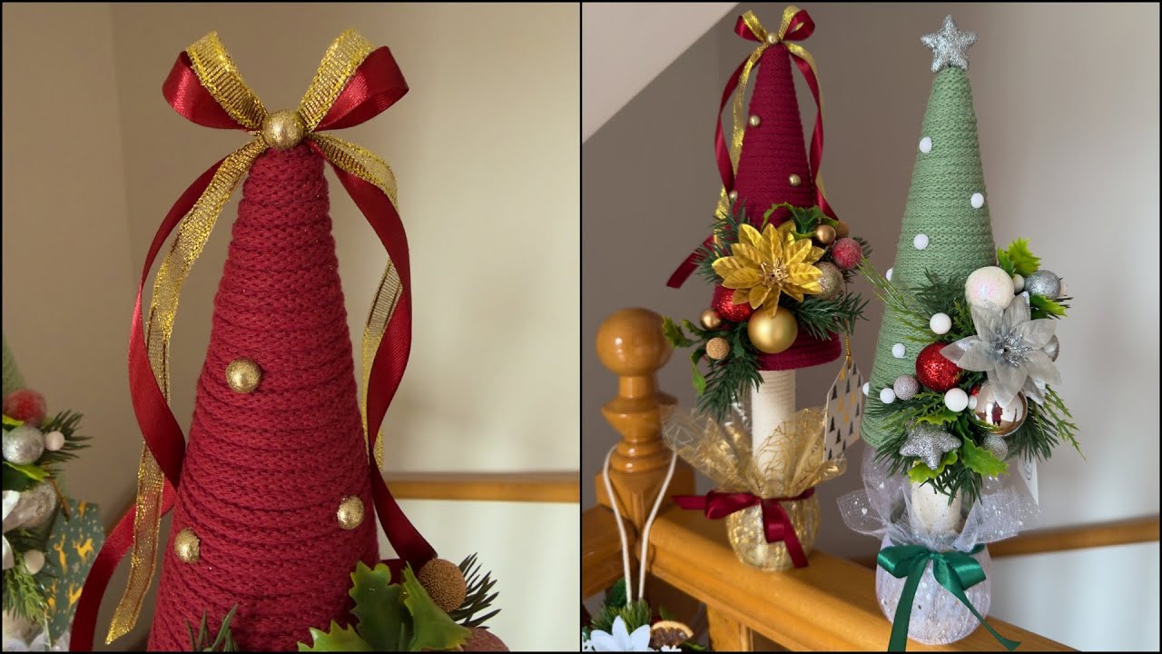 CHOINKA ZE SZNURKA DIY / Christmas Tree Made Of String