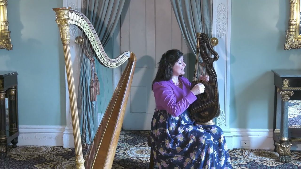 Drink to Me Only With Thine Eyes-Edward Light Dital harp and voice Mia Theodoratus
