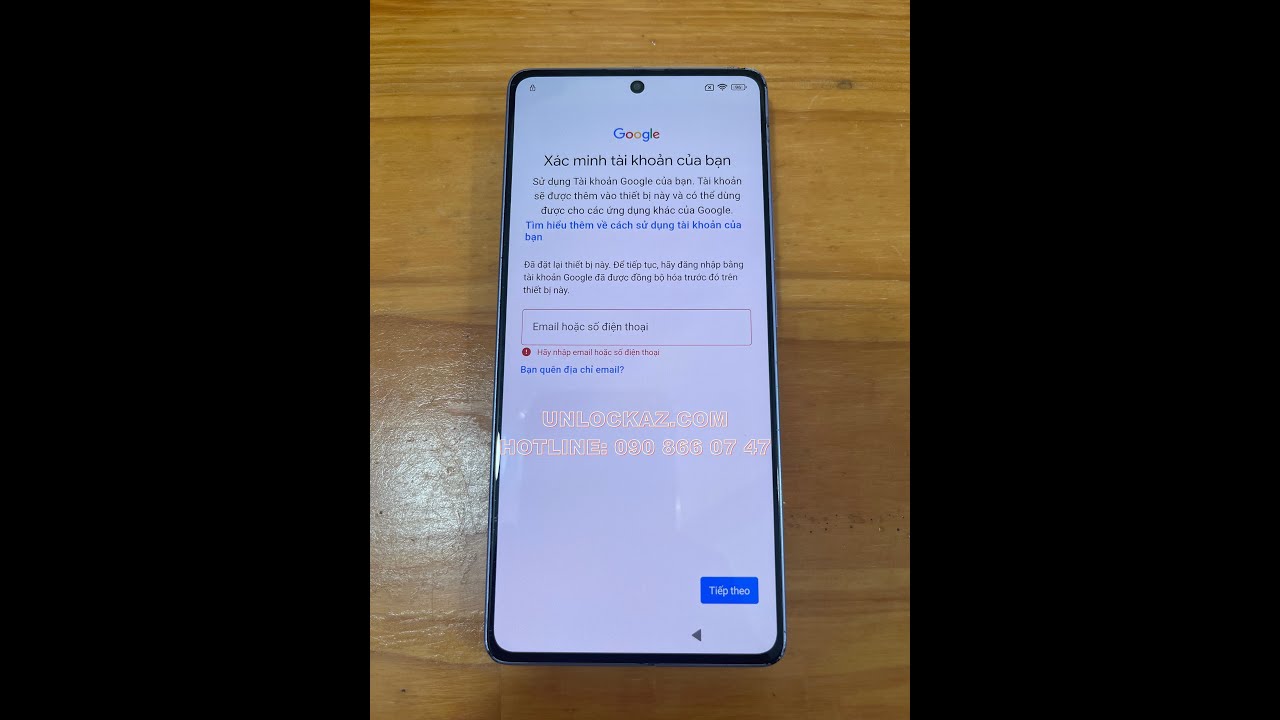 Xóa xác minh Google Xiaomi Redmi Note 13 Pro mở khóa tài khoản gmail