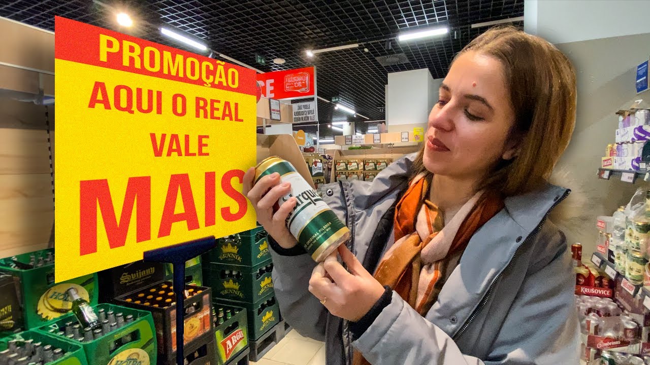 Como é um supermercado em PRAGA (com preços!)