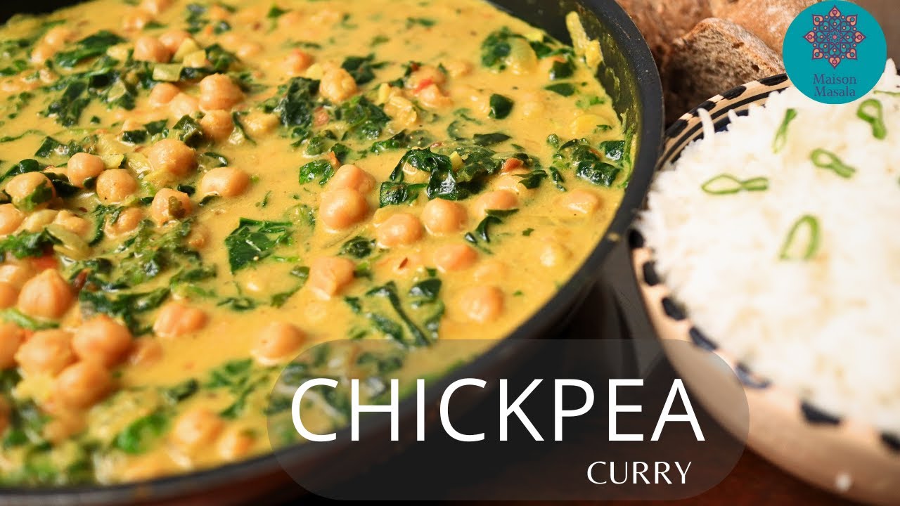 Cuisine végétalienne 🌱🍲 Curry aux pois chiches, riche en protéines (à base de plantes)  🍽😍