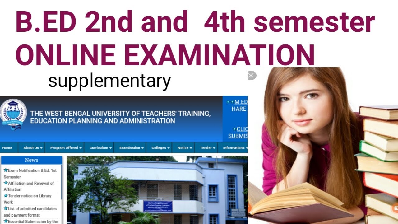 wbuttepa//B.ed 2nd and 4th semester//online exam//supplementary