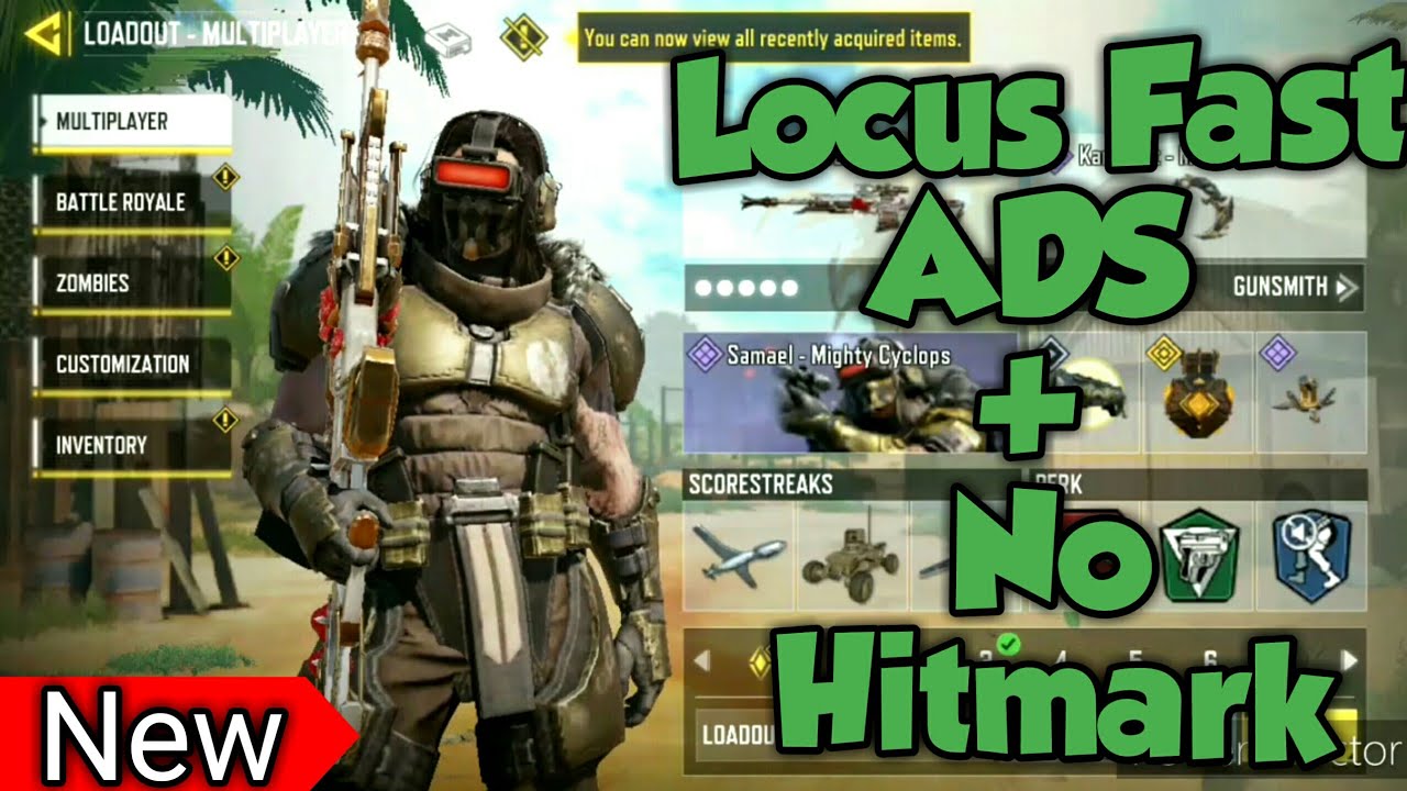 BEST ♻️FAST ADS+NO HITMARK LOCUS  GUNSMITH BUILD | LOCUS Best Attachment Cod Mobile |