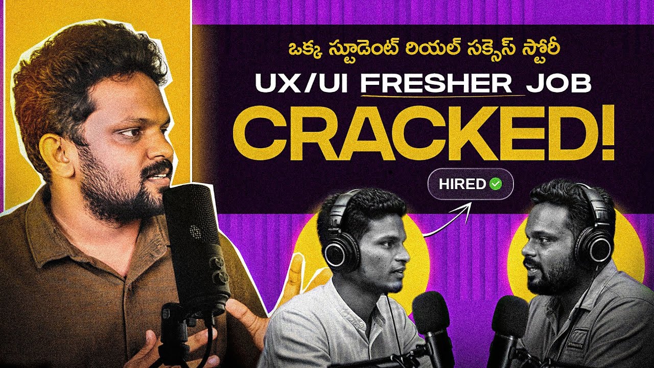 How He Cracked a UX/UI Fresher Job 🚀 | Real Journey & Advice | Podcast