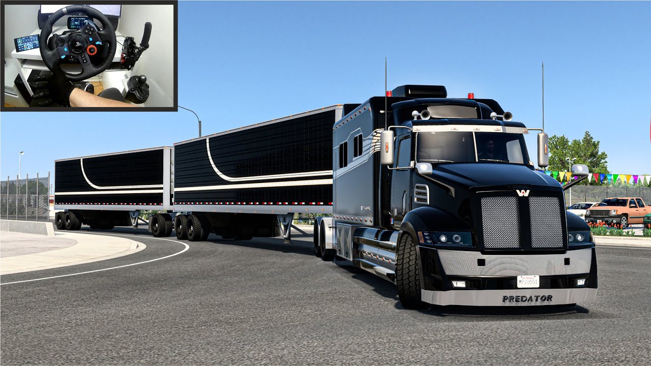 Can You Imagine BIGGER Truck Than This Western Star?- American Truck Simulator - Logitech G29