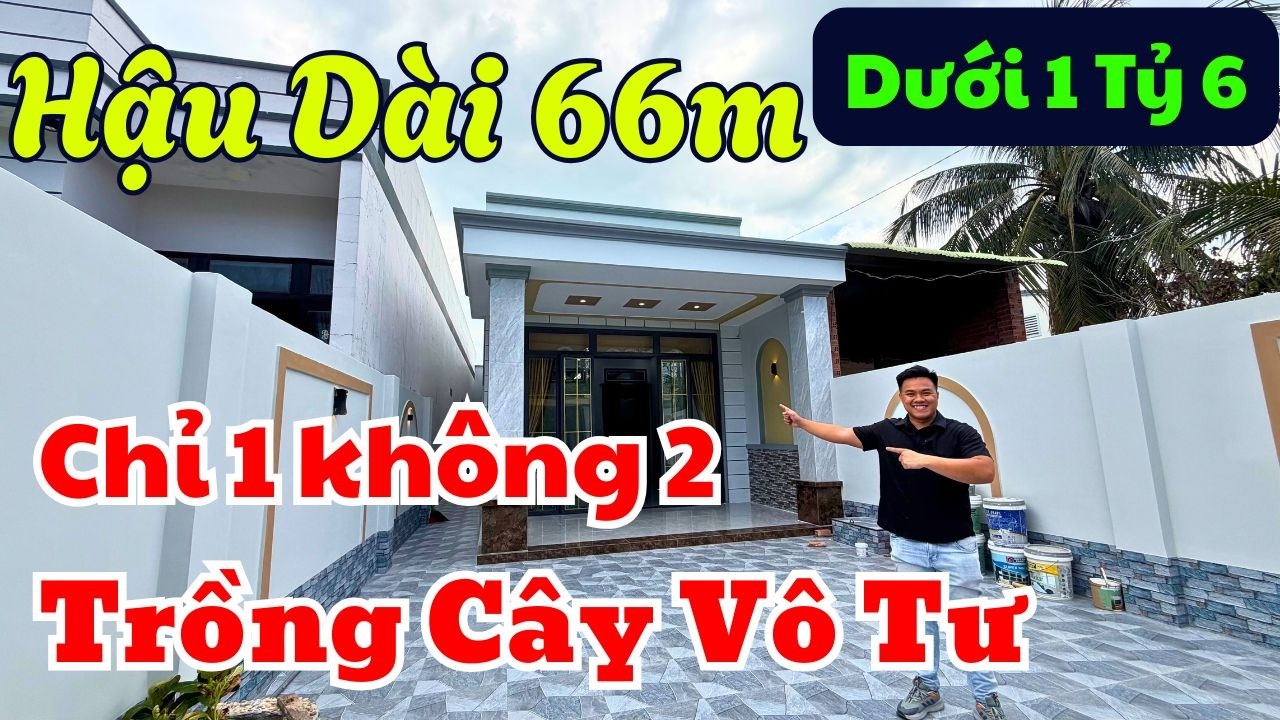 SIÊU MẪU CHÂN DÀI 66M !! Cực Hiếm Căn Nhà Cấp 4 3 Phòng Ngủ Có Sân Sau Làm Vườn Thoải Mái