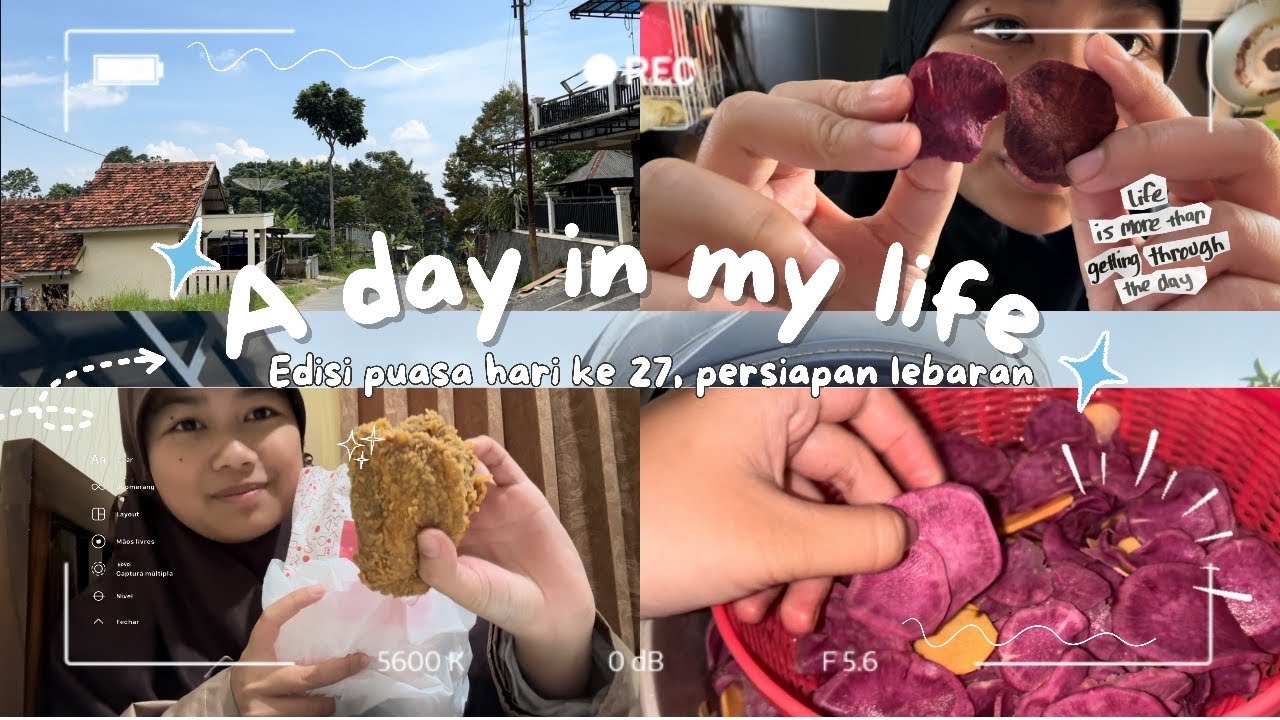 ! VLOG !Ramadhan Hari ke-27: Eksperimen Keripik Ubi… Tapi Kok Gosong?! O - O