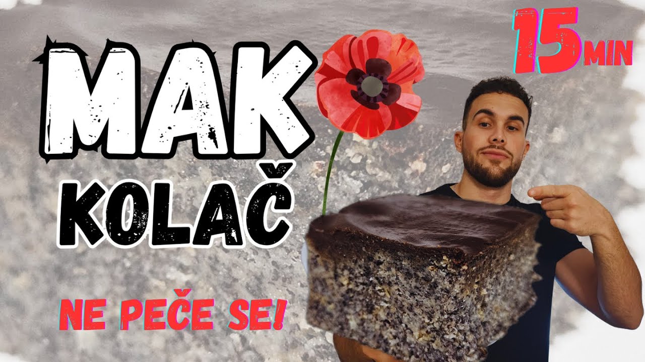 Ovaj Preukusni Kolač se Čak ni ne Peče i Svako ga Može Napraviti - Recept  za KOLAČ SA MAKOM