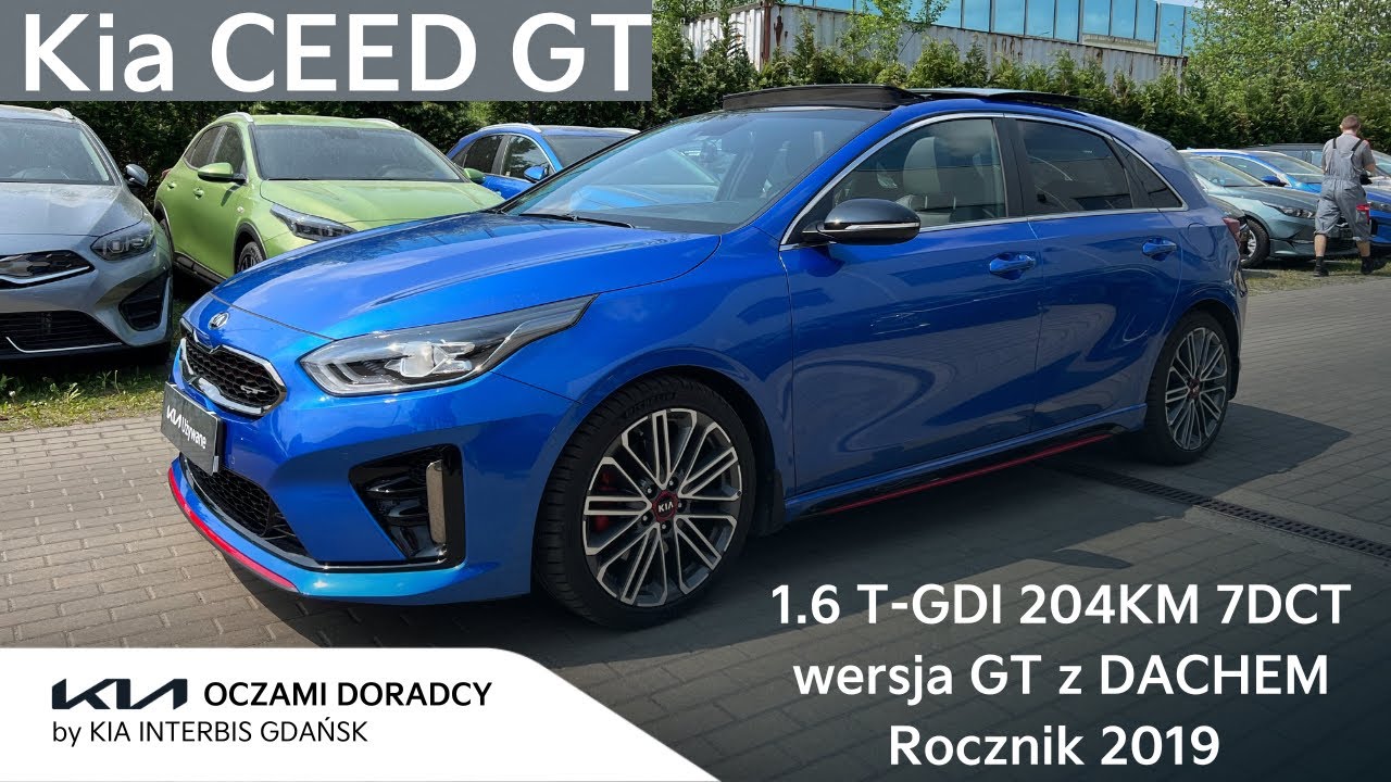 Kia CEED GT [1.6 T-GDI 204KM 7DCT] wersja GT z DACHEM panoramicznym w kolorze Blue Flame | PY2019