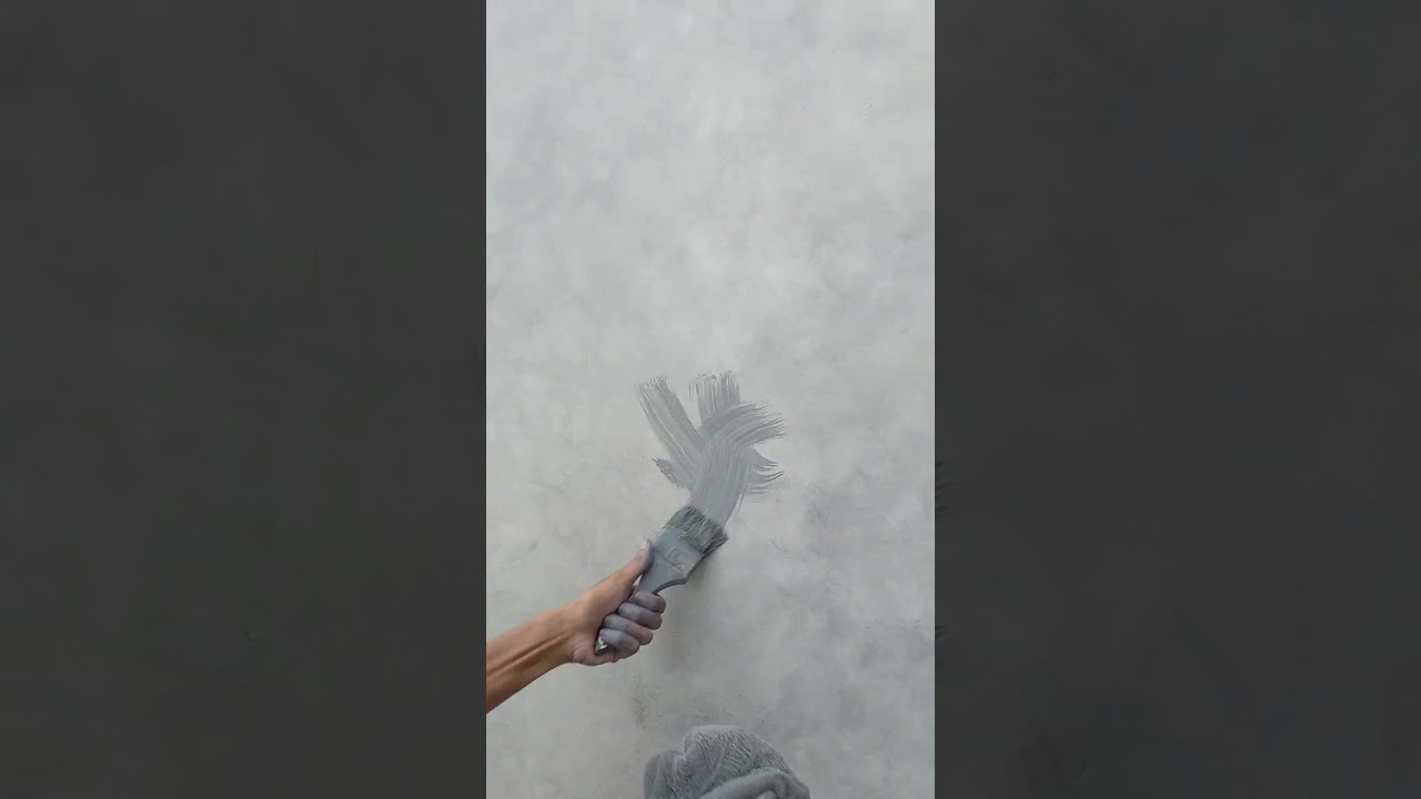 PROSES CAT MOTIF WASH WARNA ABU-ABU