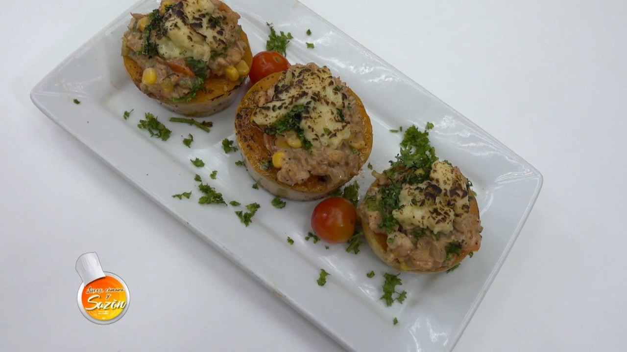 Deliciosas calabazas rellenas de pollo: una opción saludable para el almuerzo