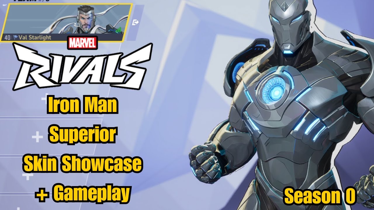 Iron Man | Superior Iron Man Skin Showcase | Marvel Rivals Gameplay | Season 0