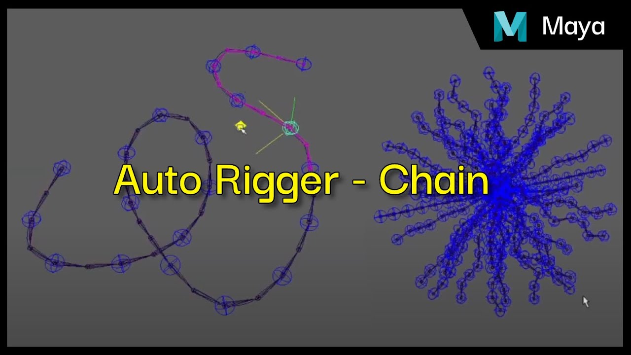 Maya - Chain auto rig (FK, IK, EP, FK/IK)
