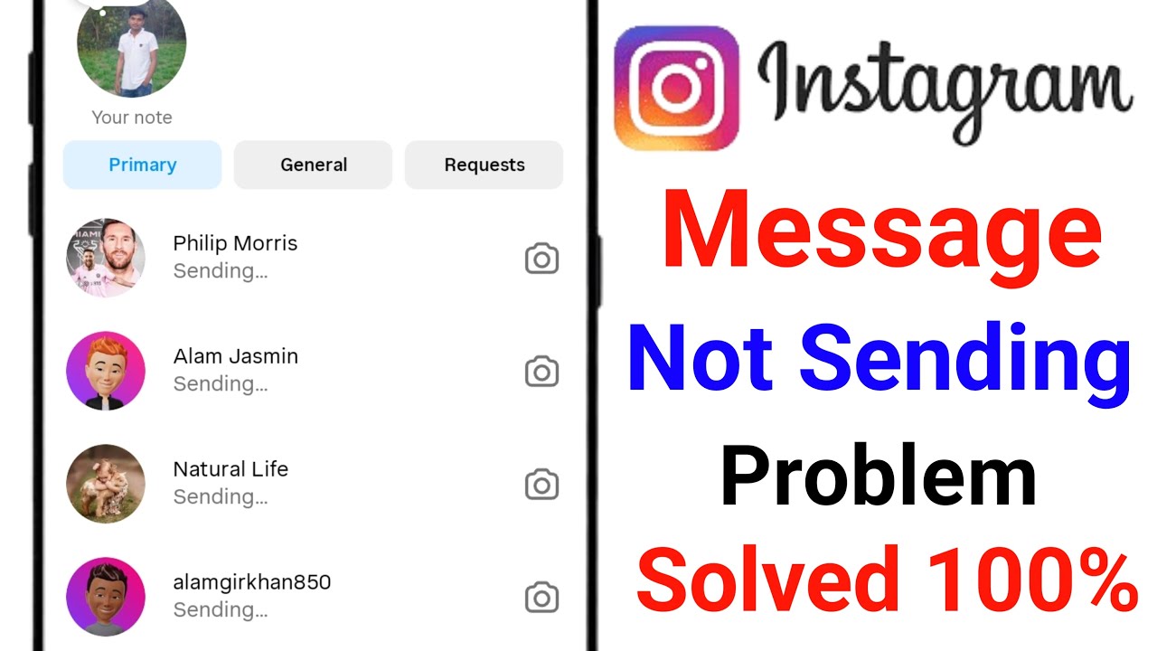 How to Fix Instagram Message Not Sending Problem | Instagram Message Sending Problem Solve