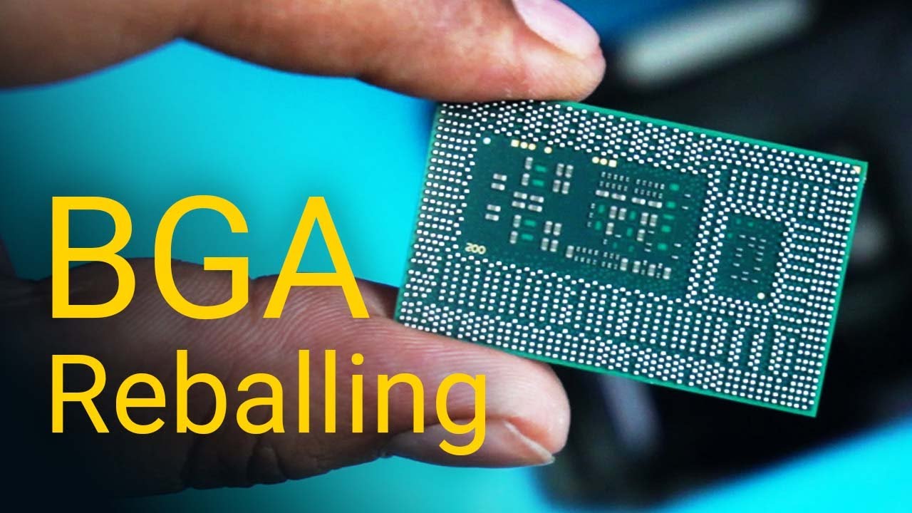 Intel  Haswell / Broadwell-U  - BGA reballing and soldering  - Step by step