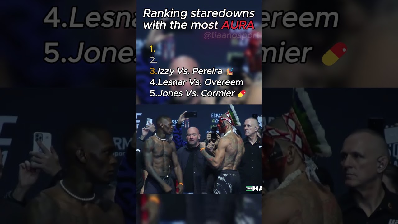 UFC staredowns with the most AURA!!