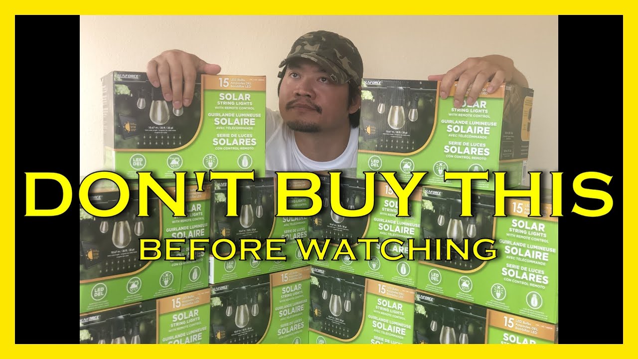 Ultimate Costco Sunforce solar powered string lights full installation, tips, tricks & honest review