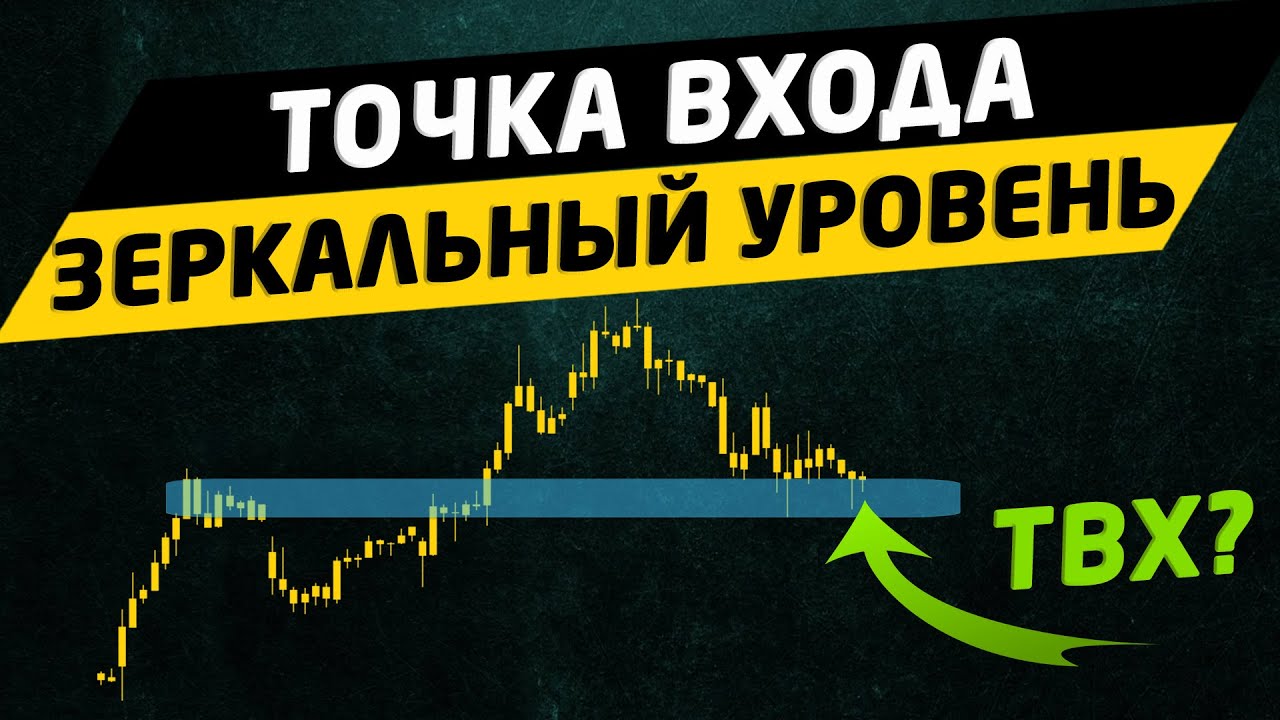 Точка входа в сделку от зеркального уровня. Трейдинг