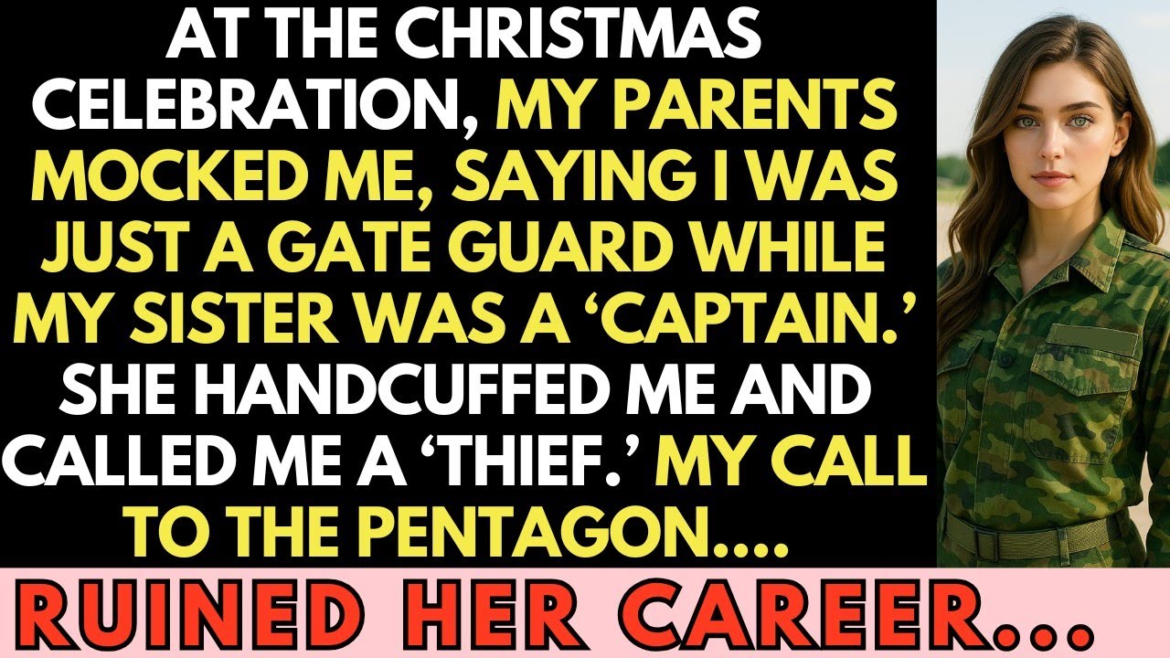 My Sister Handcuffed Me At Christmas Dinner — My Call To The Pentagon Destroyed Her Career…