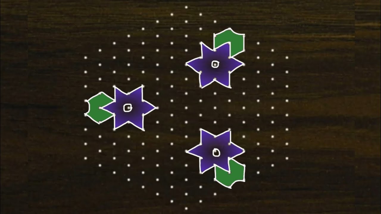 15*8 dots star rangoli/Sankranthi Chukkala Muggulu/Diwali Muggulu/Thipkyanchi rangoli/dasara rangoli