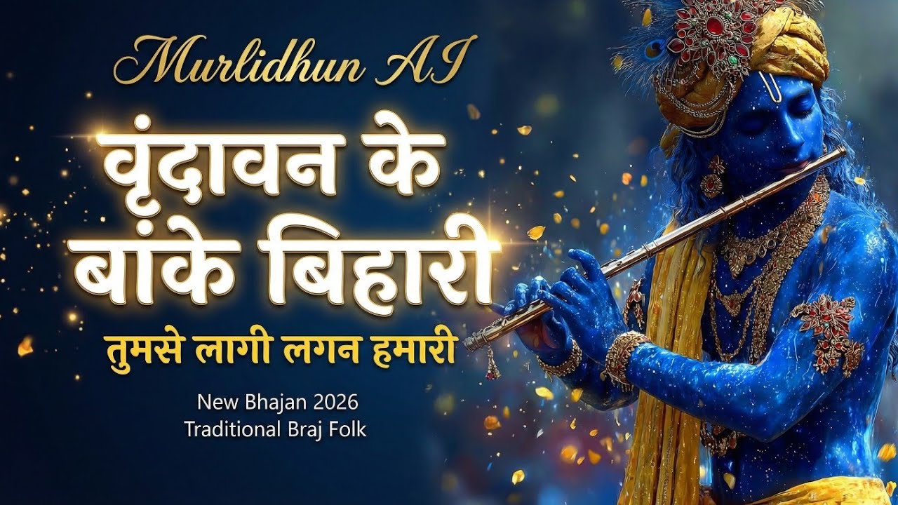 ​✨ | वृंदावन के बांके बिहारी - तुमसे लागी लगन हमारी | Superhit Krishna Bhajan 2026 | Murlidhun AI