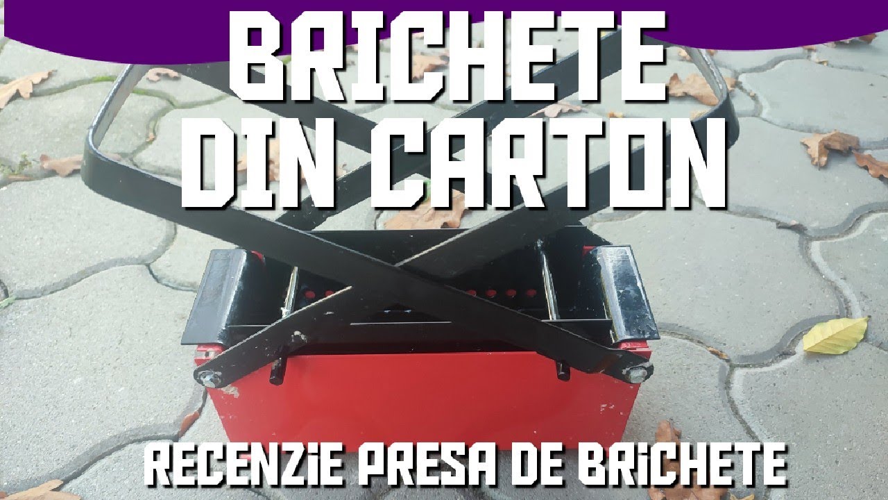 &Icirc;ncălzire ieftina cu brichete din carton? Recenzie la presa de brichete