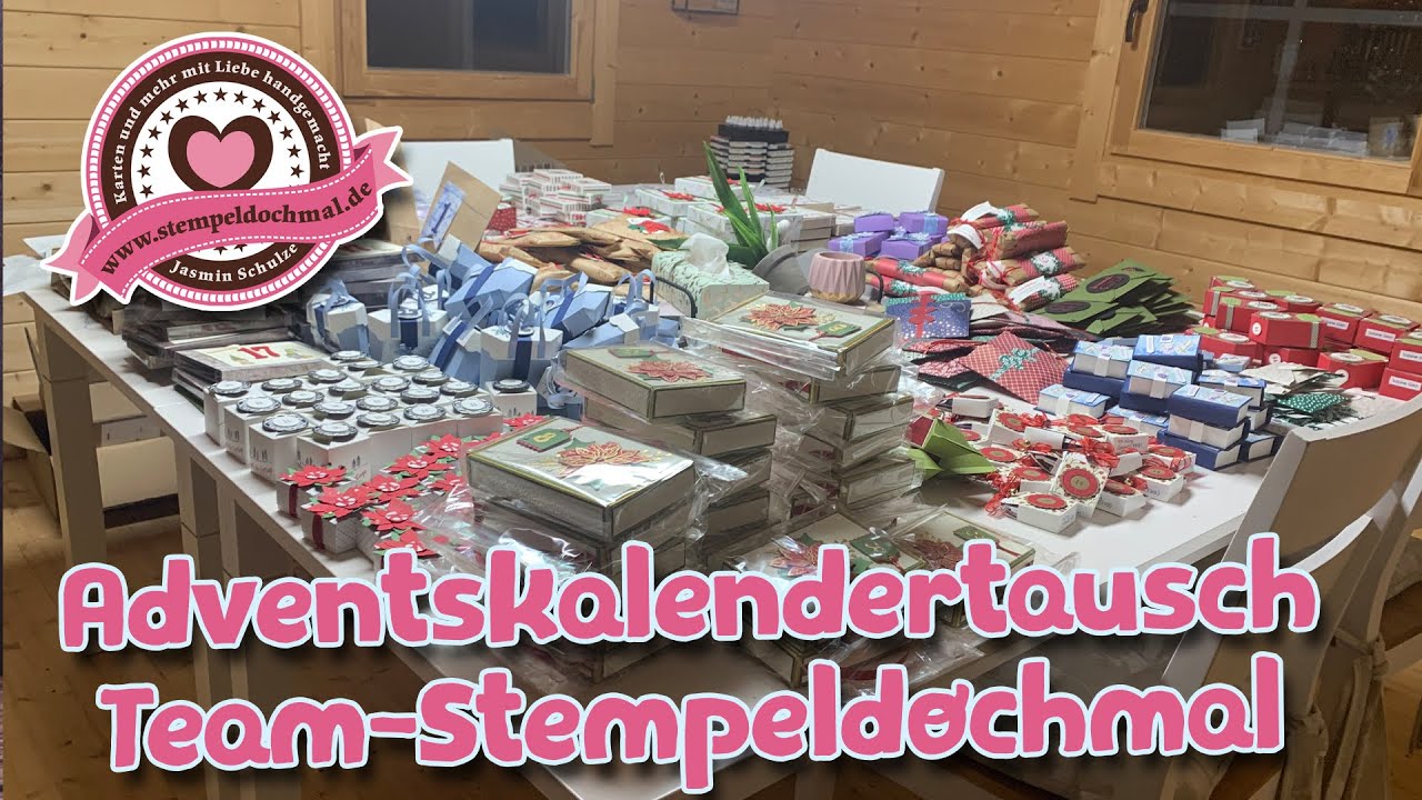 Adventskalendertausch - Team Stempeldochmal - Kleiner Vorgeschmack