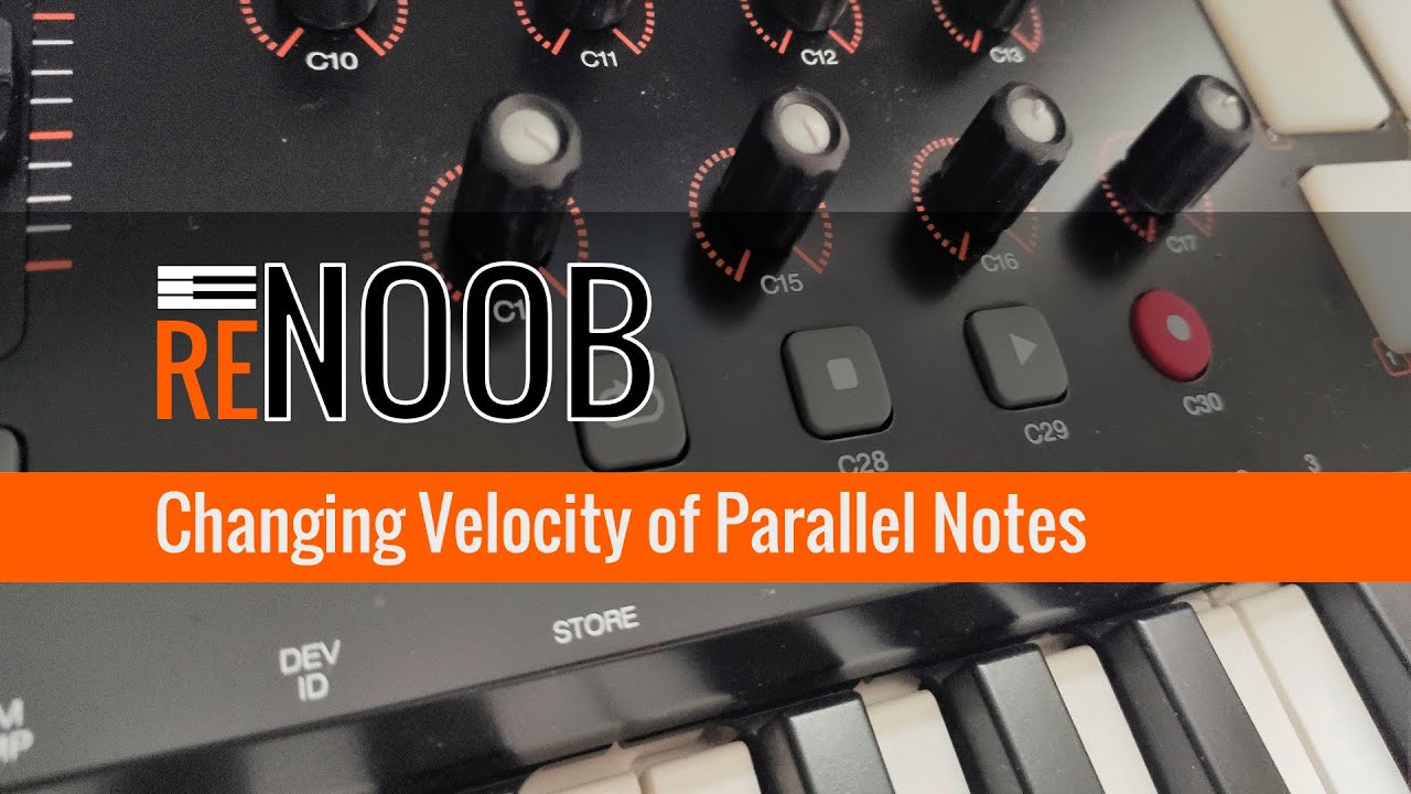 Reason Quick Tips: Changing Velocity of Parallel Notes