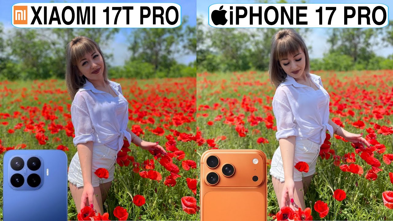 Сравнение камер Xiaomi 17T Pro против iPhone 17 Pro