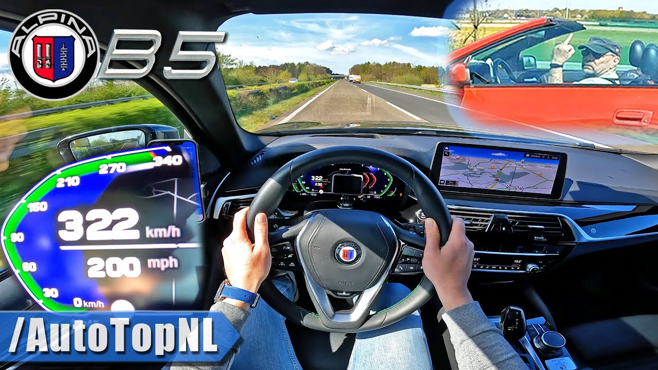 HE DOES NOT LIKE this ALPINA B5 | *322KM/H 200MPH* AUTOBAHN POV by AutoTopNL