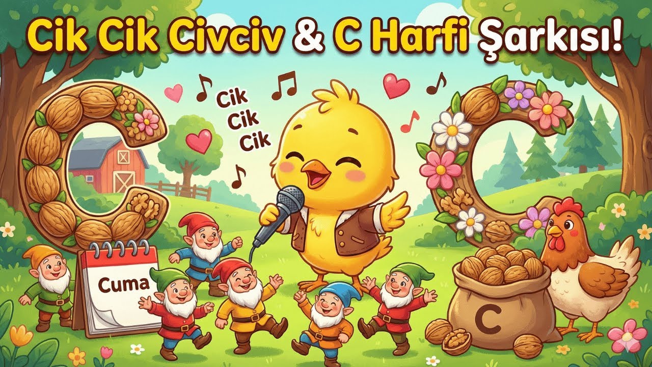 C Sesi Şarkısı - Cik Cik Cik! 🐥 1. Sınıf Okuma Yazma Öğreniyorum