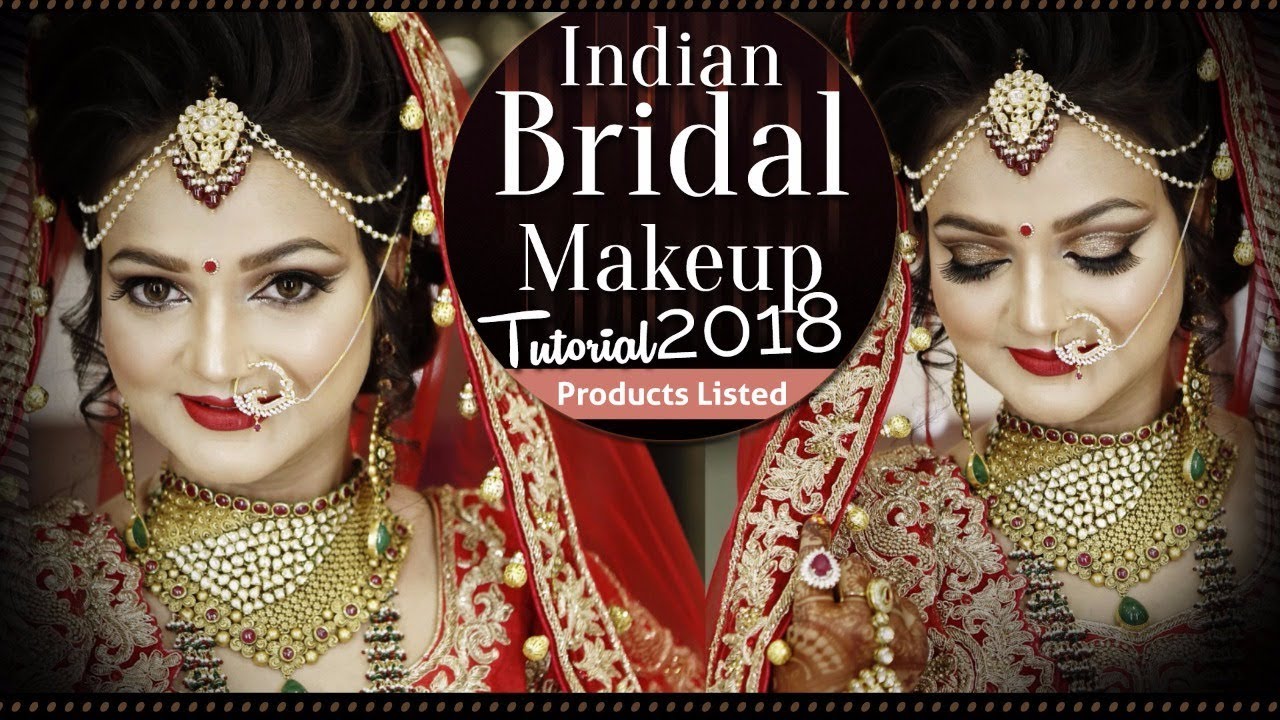 Indian Bridal Makeup Tutorial | Traditional Bridal Makeup with Glittery Eyes | Krushhh By Konica