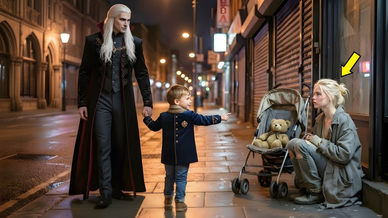 A Vampire King Ignored the Beggar—Until His Son Stopped, Looked Back & Whispered, “Papa… That’s Mama