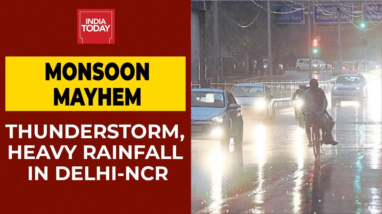 Monsoon Mayhem: IMD Predicts Thunderstorms, Heavy Rainfall In Delhi-NCR Today