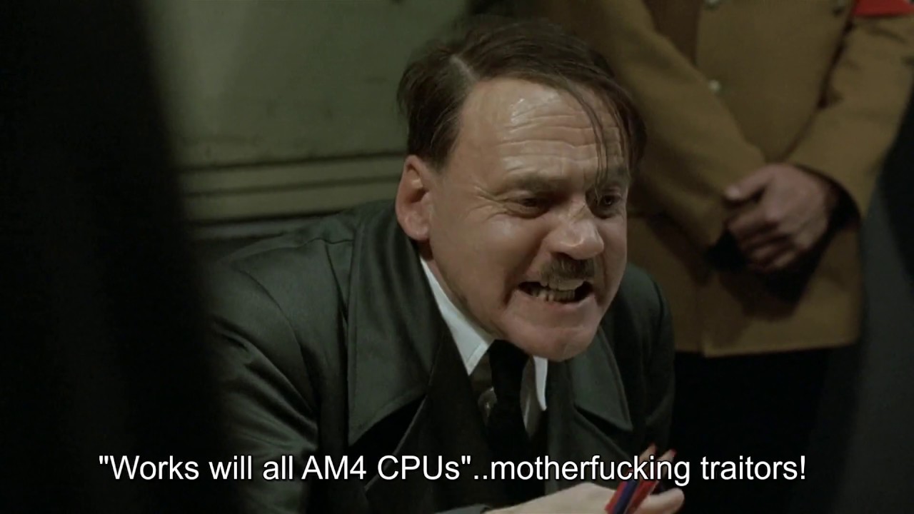 Hitler reacts to AMD Zen 3 compatibility news